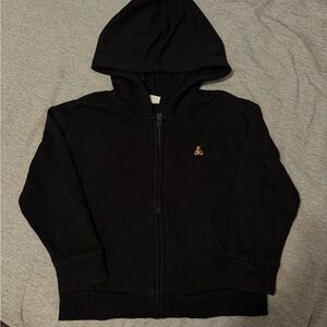 GAP Kids Black Zip-Up Hoodie